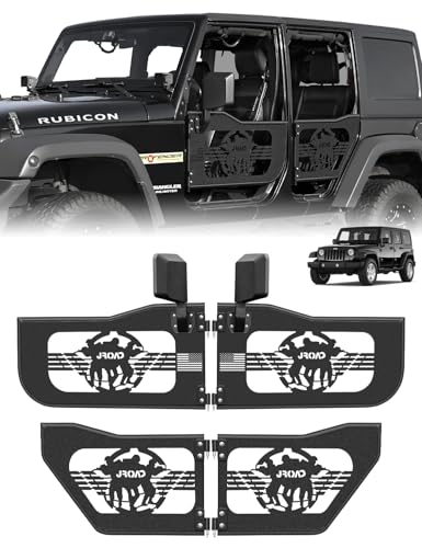 JROAD JK Tube Doors with Mirrors