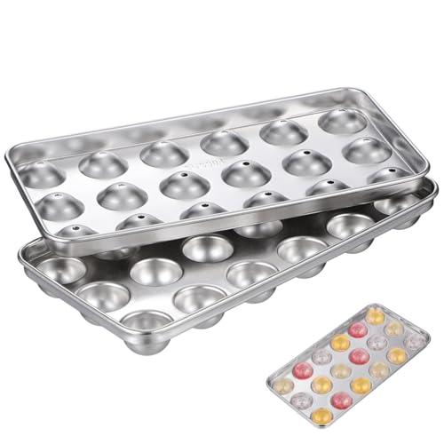 Molde para cubitos de hielo redondo con tapa 18 divisiones miniatura 1