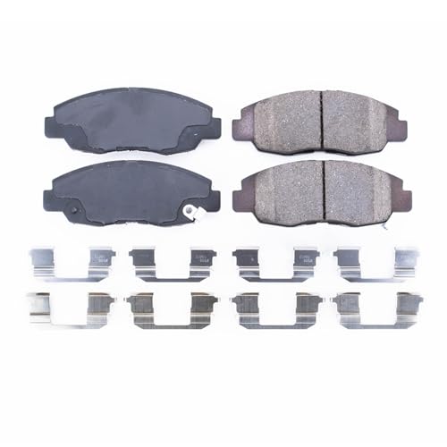 Image of PowerStop Front Brake Pads for Acura CL 1997-99 |EL 1998-05 |Honda Accord 1990-02 |Civic 1996-11 |Insight 2010-14 - Z17 Ceramic Brake Pads with Installation Hardware, 17-465
