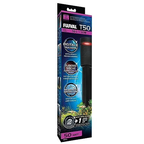 FLUVAL T50 tauchbarer elektronischer Aquarienheizer, für Aquarien bis 50L