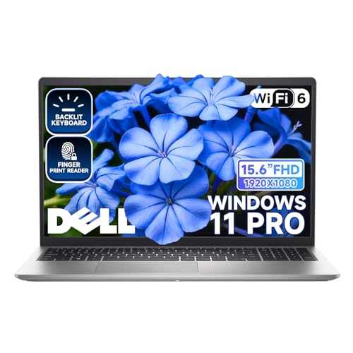 Image of Dell 15 Laptop DC15250 for Business, Intel 10-Core i7-1355U, 32GB RAM, 1TB SSD, 15.6 inch FHD IPS 120hz 250nits Display, Backlit Keyboard, Fingerprint Reader, Copilot AI, Windows 11 Pro, Sliver