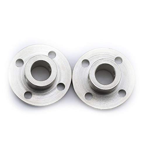 Magic&Shell 2-Pack 10Mm Flange Shaft Coupling High Hardness Metal Axis Bearing Fittings Diy Model Accessory Rigid Flange Guide Shaft Coupler Motor Connector #TOP4