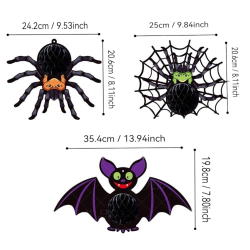 4 Pcs Halloween Hanging Decorations,Bat Decor Ornaments - image 2