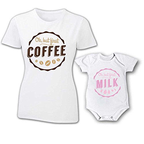 Coppia T-Shirt e Bodino Donna Bambino Festa della