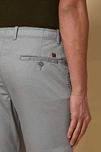 Image of blackberrys Structured Cotton Blend Slim Fit Mens Trousers (S211113-FSADWH-P)
