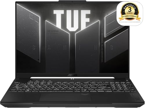 TUF Gaming F16 FX607VU, Notebook con NVIDIA RTX 4050, Display da 16" IPS Anti-glare, 144Hz, Intel® Core™ 5 210H, RAM 16GB, 512GB SSD, Layout ITA, Win 11 Home, Grigio - Notebook - Immagine 1