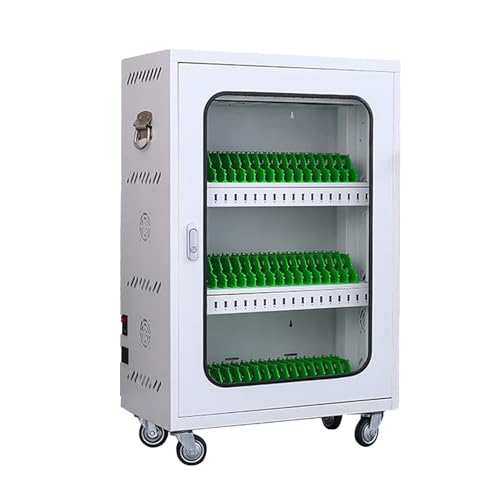 Carrello di Ricarica per cellulari per 30/40/50/60 telefoni, armadietto Porta USB con Scomparti, Ideale per scuole e aziende, Stazione di Ricarica sicura con 30 slo,60slots