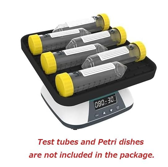 3D Shaker Digital 3D Rotation Mixer Three Dimensional Rotary Mixer with Speed Range 10 to 80rpm Tilt Angle 10°Max Load 0.8kg for Petri Dishes Beakers Flasks Culture Bottles Etc