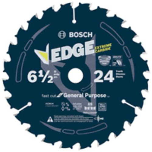 Bosch DCB624 6-1/2 in. 24 Tooth Edge Circular Saw Blade for General Purpose