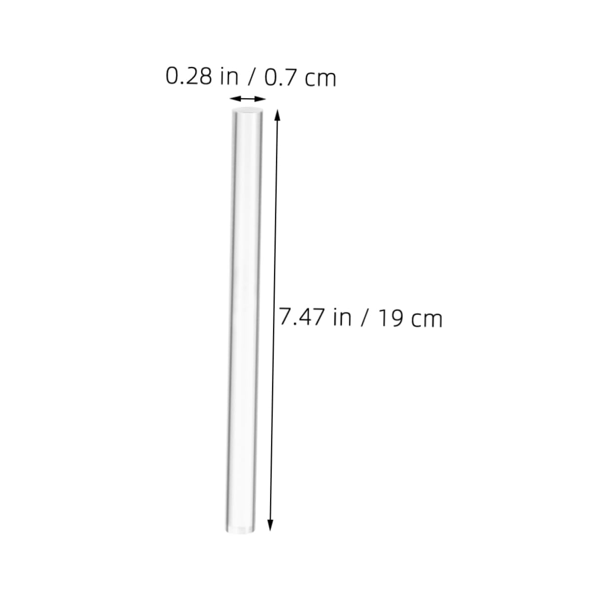 Bâton de Colle Thermofusible Blanc, Lot de 100 Pièces pour Bricolage