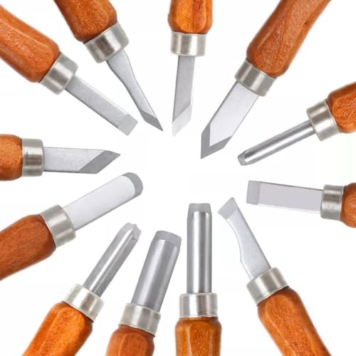 Rvetol WOOD-CARVING-C Carving Tools Set, Wood Carving Knife 12Pcs Mini Wood Chisel Kit For Diy Sculpture Carpenter Professions & Beginners thumb #4