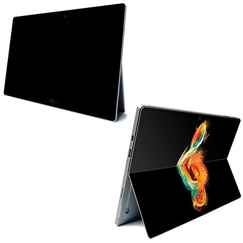 Image of MightySkins Carbon Fiber Skin for Microsoft Surface Pro 7 - Music Reborn | Textured Carbon Fiber Finish | Easy to Apply, Remove, and Change Styles | Made in The USA