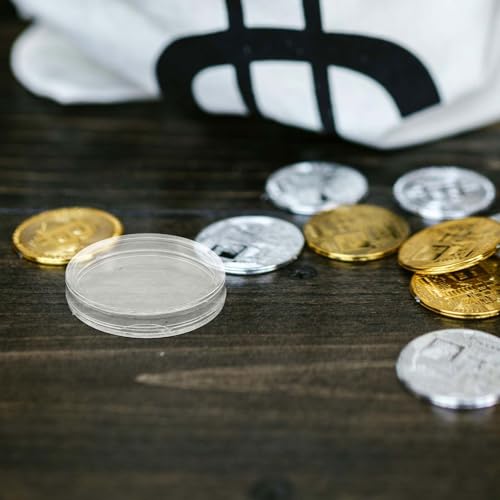 Capsulas para Monedas Contenedor Plástico Transparente 200 pzas miniatura 4