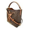 Michael Kors Suri Small Bucket Shoulder Bag (Brown PVC)