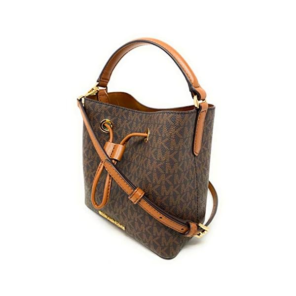 Michael Kors Suri Small Bucket Shoulder Bag (Brown PVC)