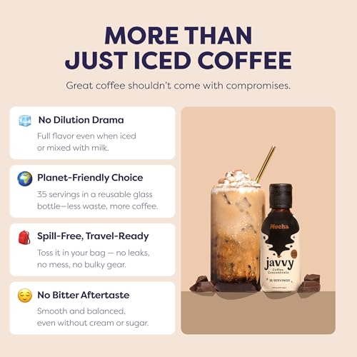 Javvy Cold Brew Coffee Concentrate Instant Coffee, Mocha - image 7