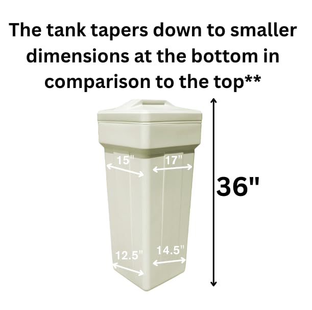 Tanque de sal para ablandador de agua AFWFilters 15x17x36 pulgadas miniatura 2