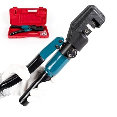 Muzata Custom Hydraulic Hand Crimper Tool for Stainless Steel Cable Railing Fittings for 1/8" Cable Rope –Wire Swaging Kit-45Ton-Upgrade Version CR09,Series CT1