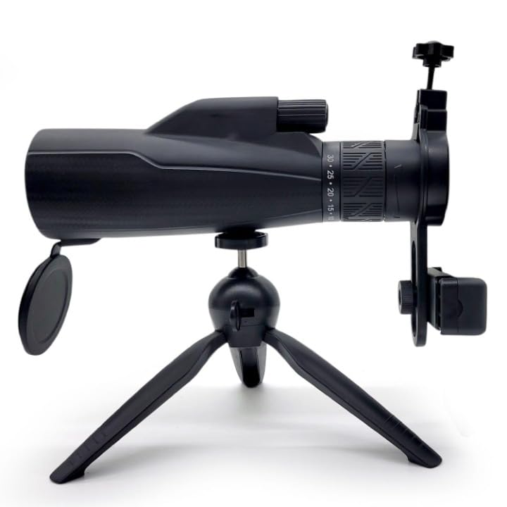 10–30X50 Long Range Zoom Monocular Telescope | High Power HD Monocular with Tripod & Mobile Phone Holder | Waterproof Compact Scope for Hunting, Bird Watching, Camping-image-13