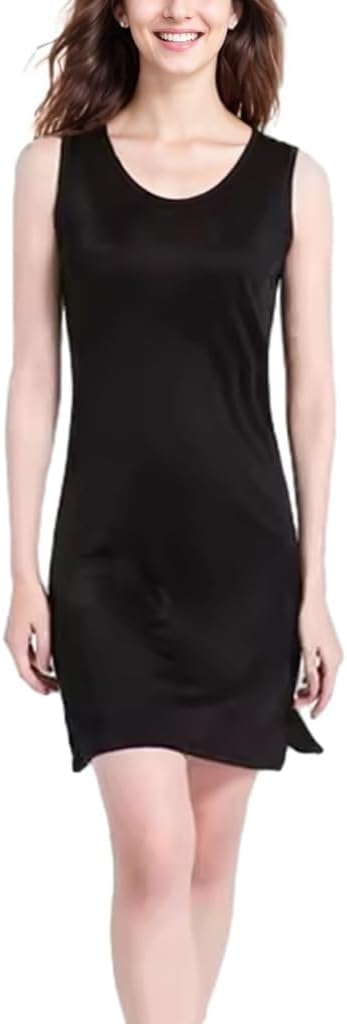 Silk Tank Nightgowns Women Pure Silk Sleepwear Sleeveless Night Shirt Soft Sleep Shirt Pajamas Dress