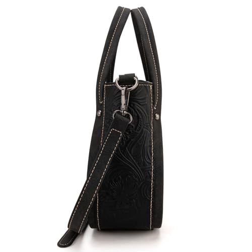 Wrangler Small Tote Purse for Women Western Cowhide Designer Top-handle Handbags with Strap2