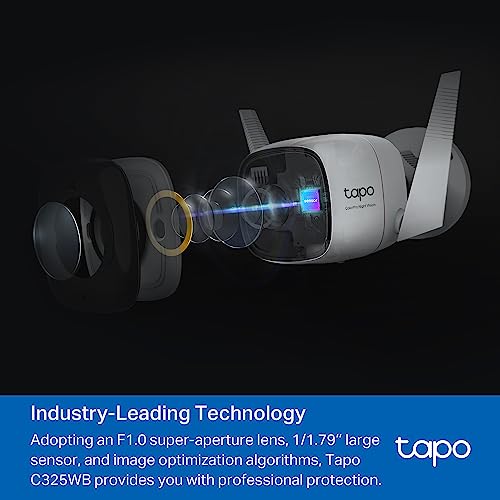 Tapo C325WB 2K QHD Security Camera Outdoor Wireless & Wired, F1.0 Super-aperture Lens, No Monthly Fee, AI Detection - Image 2
