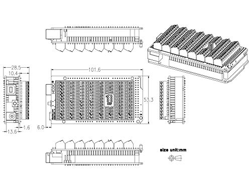 Module terminal à vis pour Arduino MEGA-2560 R3 d'extension - 7