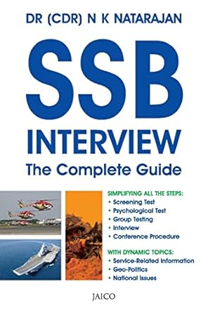 Cover page of book "SSB Interview: The Complete Guide"