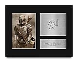 HWC Trading Pedro Pascal The Mandalorian Gifts Printed Signed Autograph Picture for TV Show Fans - US Letter Size
