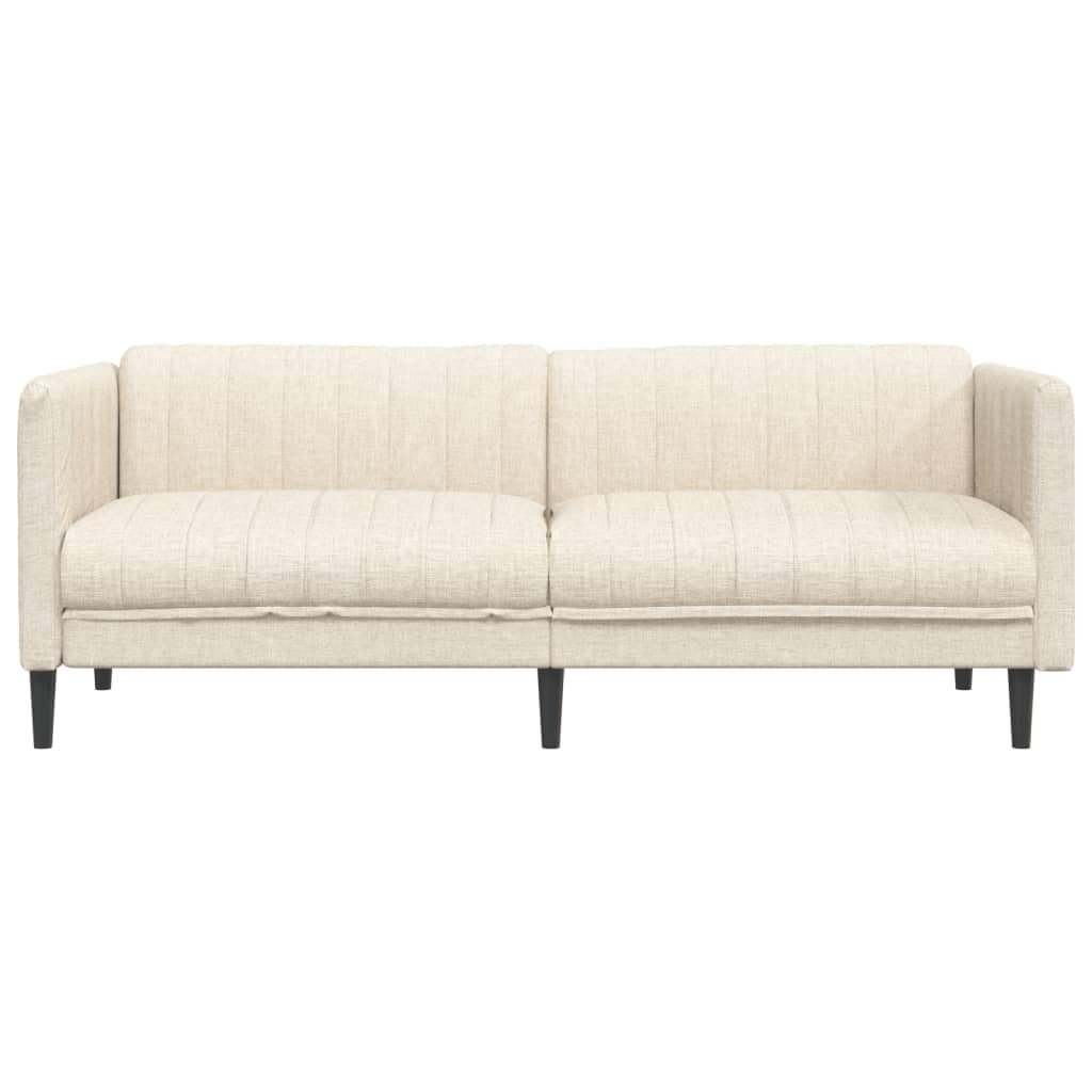 3-osobowa sofa lniana z miejscem do przechowywania i podłokietnikami do relaksu, czytania telewizji, w nowoczesnym wzornictwie