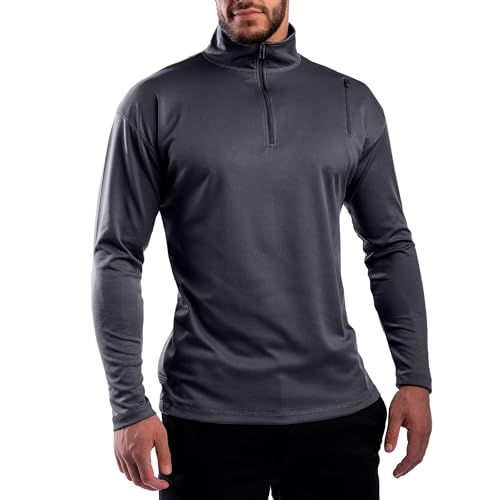 SCOTTeVEST Qzip Performance Pullover for Men - 3 Hidden Pockets - Moisture Wicking Quarter-Zip for Travel & More
