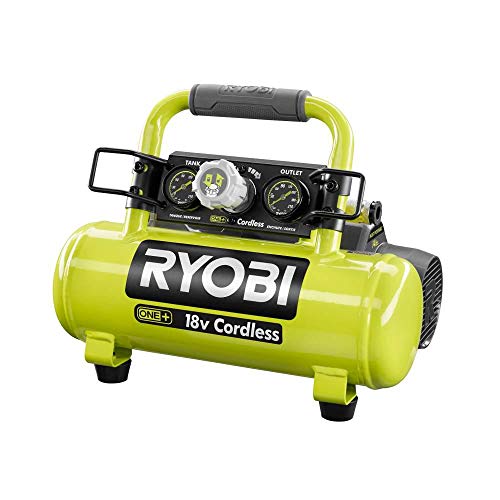 RYOBI 18-Volt ONE+ Cordless 1 Gal. Portable Air Compressor Kit (Bulk Packaged, Non-Retail Packaging) P739 + P108 + P118