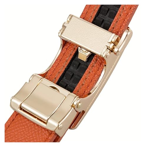 Women's alloy automatic buckle ultra-fine fiber hollow waist belt casual jeans decorative waist chain fully equipped design3