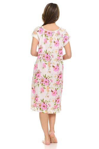 Image of Womens Nightgowns Sleepwear Soft Pajama Dress Nightshirts