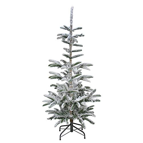 Real Touch™ Slim Flocked Nordmann Fir Artificial Christmas Tree - 6.5' - Unlit