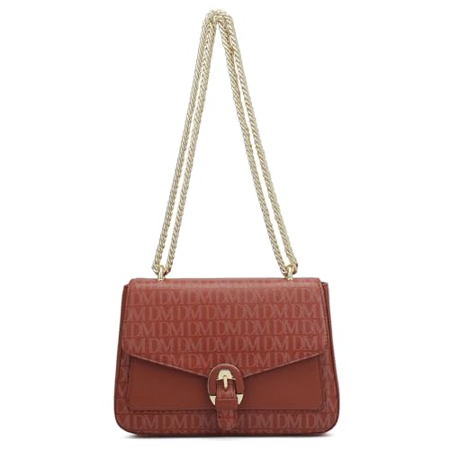 Image of Da Milano Women's Leather Shoulder Bag - Brown