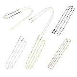 6 pcs Premium Brillenband für Damen & Herren – Verstellbare Brillenkette aus Hochwertigem Material, Rutschfester Brillenhalter für Sonnenbrillen & Lesebrillen, Modisches Accessoire & Sport Band