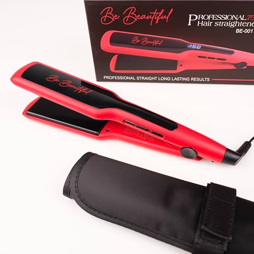 Hair Straightener,flat iron: Automatic shut-off, lock system, 3D floating ceramic