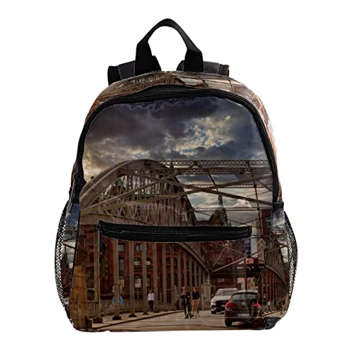 Sac à dos pour garçons motif mouette et phare de 30,5 cm multicolore
