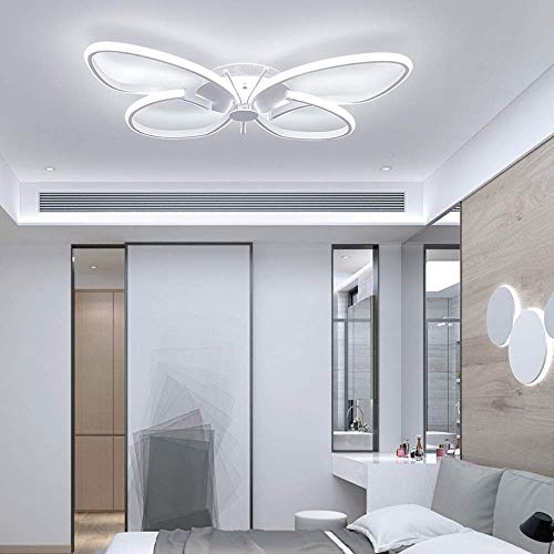 Chandelier LED papillon télécommandé à intensité variable pour plafond - 7