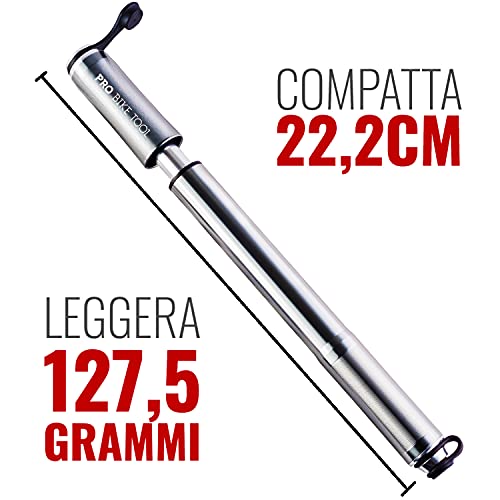 PRO BIKE TOOL Pompa per Bicicletta con Manometro