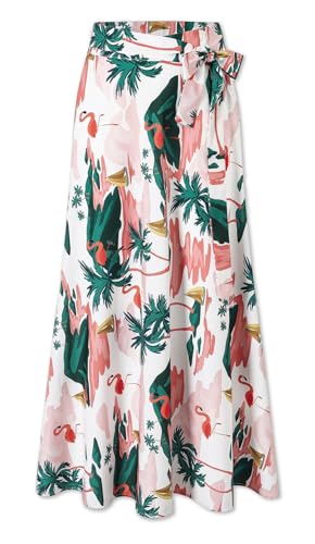Image of Cromoncent Matching Hawaiian Outfits for Family, Dad and Son Matching Luau Beach Tropical Shirts Mommy Daughter Tropical Sets