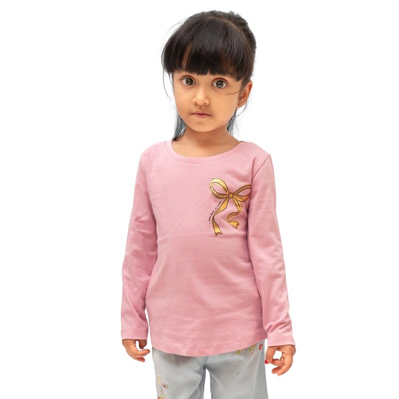 Image of Real Basics Girls Regular Fit Full Sleeves Tshirt (Pack of 2)