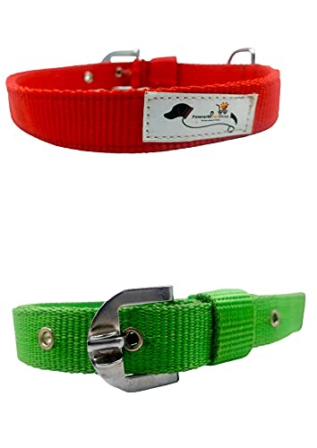 Forever99 Pet Shop Nylon Dog Adjustable Collar Neck Belt for Medium Dogs Multi Color to fit All Adjustable Combo 2 Pack (B082BJR57G) Amazon Price History, Amazon Price Tracker