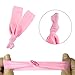 Rimobul Hair Ties No Crease Ponytail Knotted for Women and Girls Yoga or Prformance and Daily use Knotted Ponytail Holder (Package: 50 Piece Pink Hair Ties)