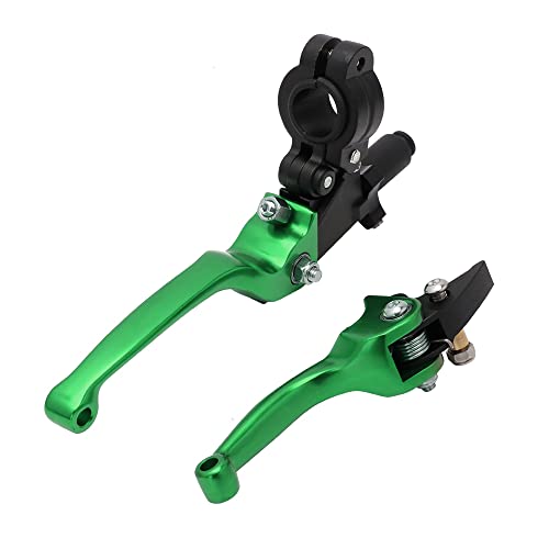 Jfg Racing Motorcycle Brake Clutch Lever 7/8" 22Mm Folding Levers Aluminum Alloy Universal For Crf50 Klx Ssr Ttr 110 125 150 200 250Cc Dirt Pit Bike Atv Mini Bike Green #TOP6
