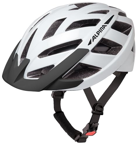 Casco de bici ALPINA PANOMA 3.0 Blanco Mate con visera y ajuste ligero