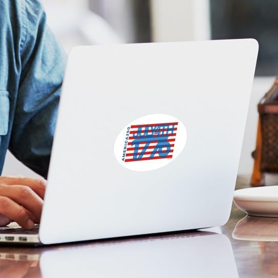 CafePress America250: July 4Th Oval Bumper Sticker Car Decal