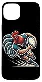 Installation facile Rugby Coq de Poules Joueur De Rugby Rugbyman Humour Rugby Coque pour iPhone 15 Plus