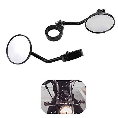 GUAIMI Retrovisor Moto,Horquilla de 39-41 mm Espejo Retrovisores Motocicleta para Harley Davidson...